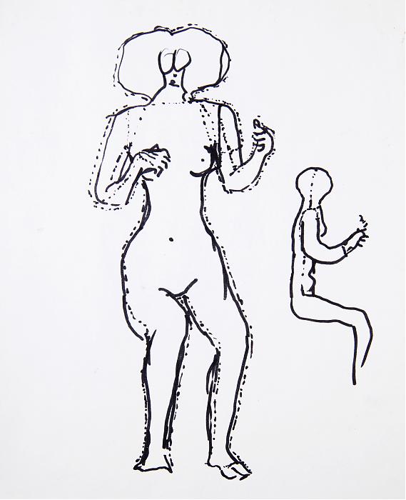 Alina Szapocznikow, Rysunek, z serii Szkic Podróży, 1967